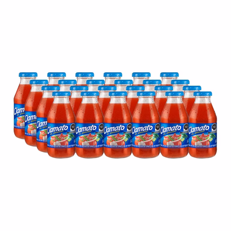 Amazon: Clamato, Jugo de Tomate con Almeja 296 ml, Botella Pet (24 pack)