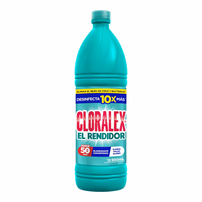 Amazon: Cloralex El Rendidor Blanqueador 950ml | Precio comprando 3 unidades (3x2) | $11.00 Comprando 6