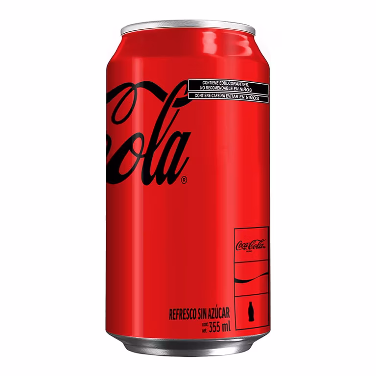 Amazon: Coca-Cola Sin Azúcar, 12 Pack - 355 ml/lata