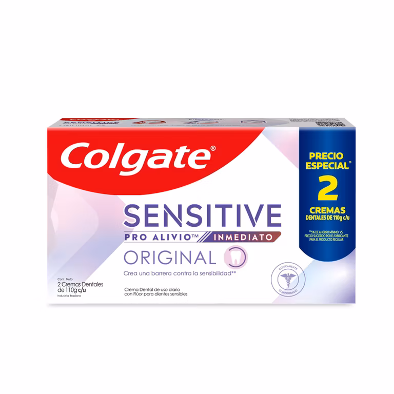 Amazon: Colgate Pasta Dental para Dientes Sensibles Original 2 x 110g