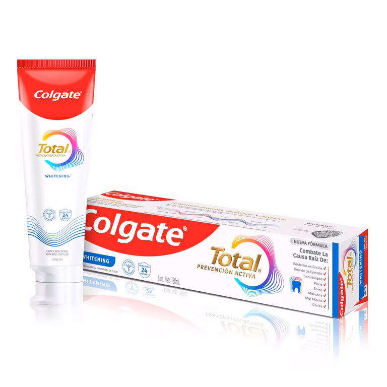 Amazon: Colgate Total Whitening 160 ml ($36c/u comprando 2) y adicional (Usando planea y ahorra + comprando 10 $29C/u)