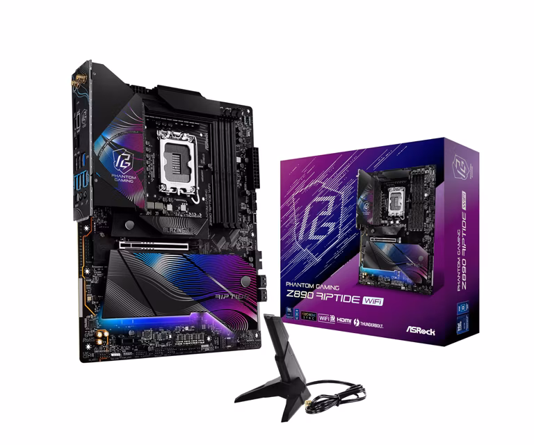 Amazon.com.mx - Tarjeta Madre Z890 ASRock Riptide - Tarjeta de gama media-alta para Intel Core Ultra