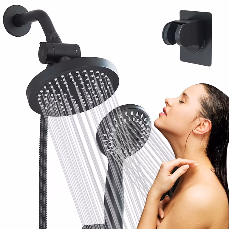 Amazon: Combo de 6'' regadera para baño y Telefono con 5 Modos