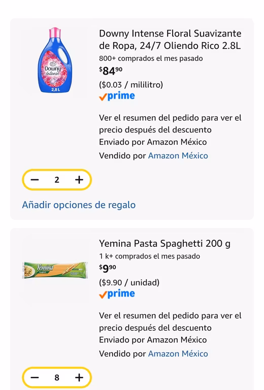 Amazon: Compra Downy Intense 2.8L y pasta gratis *LEER DESCRIPCIÓN*