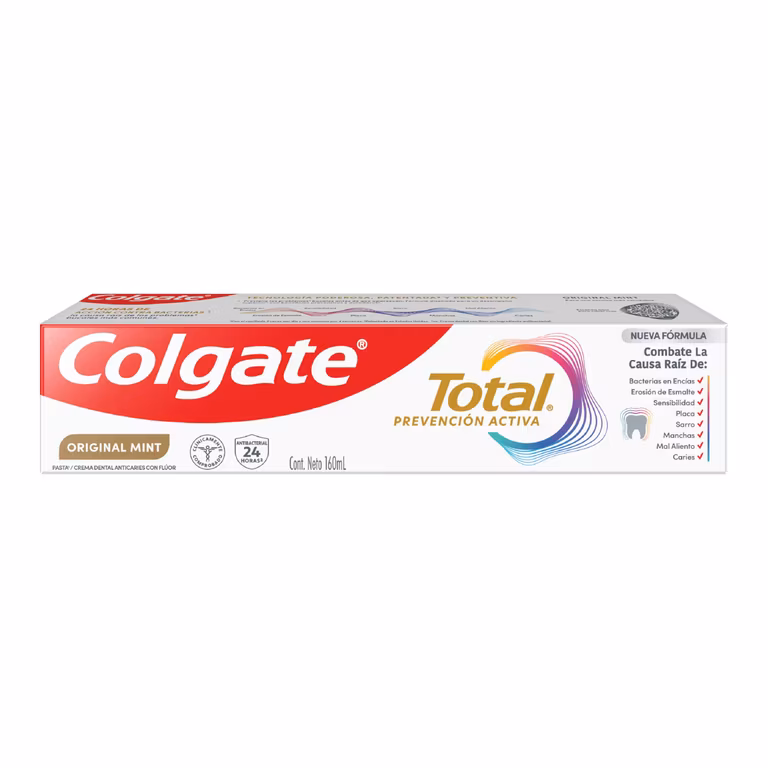 AMAZON: Comprando 2 piezas Colgate Total Original Mint, 160ml (Planea y Ahorra)