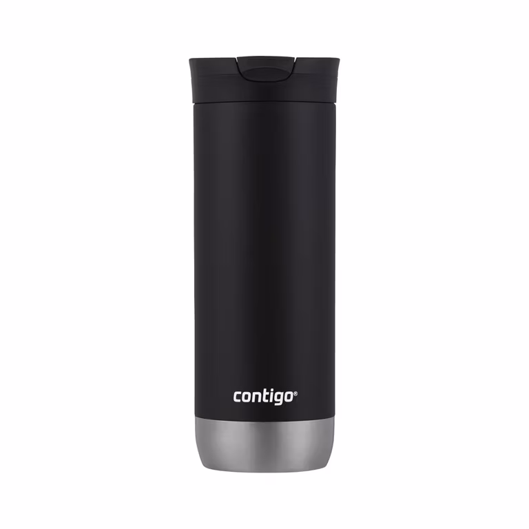 Amazon: Contigo Snapseal Taza Termo de viaje aislada, 16 oz, regaliz. - Oferta Prime Day