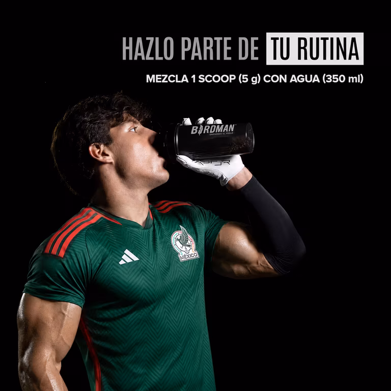 AMAZON | Creatina Monohidratada BIRDMAN de Alta Pureza 450g. "Planea y ahorra" Rellena tu Jersey de México con unos bíceps dignos