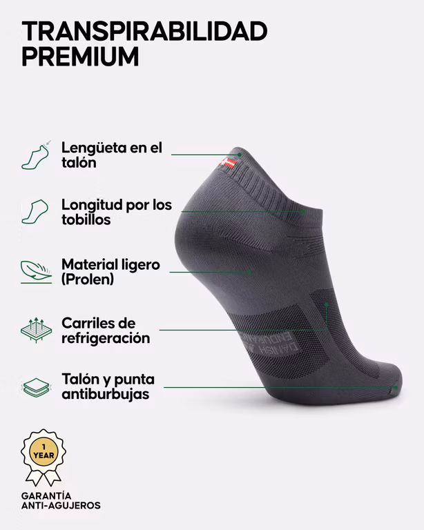 Amazon: DANISH ENDURANCE Solo talla GRANDE Calcetines Cortos Deportivos para Hombre y Mujer