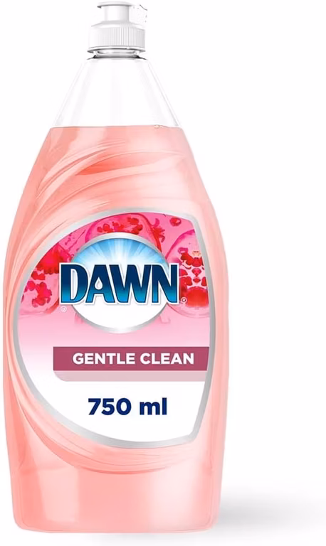 Amazon: DAWN Lavatrastes Líquido Gentle Clean, Jabón Líquido para Trastes con Poder Desengrasante, 750 ml