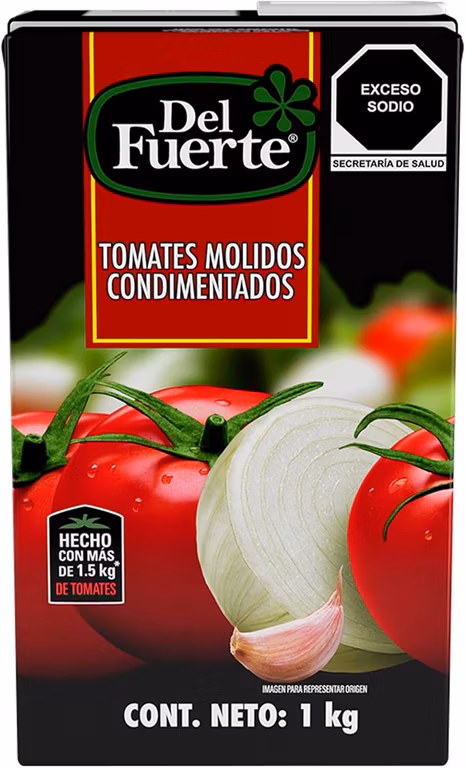 Amazon: Del Fuerte Tomates Molidos Condimentados 1 Kg | Planea y Ahorra