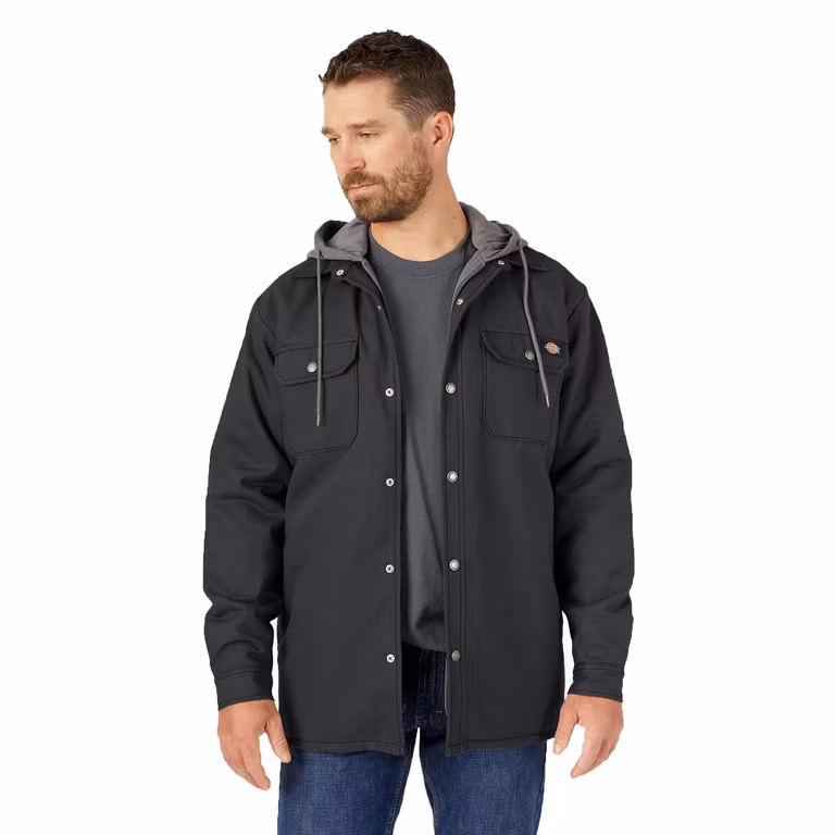 Amazon: Dickies Chamarra Tipo Camisa de Pato con Capucha de Forro Polar (M, G y XL)