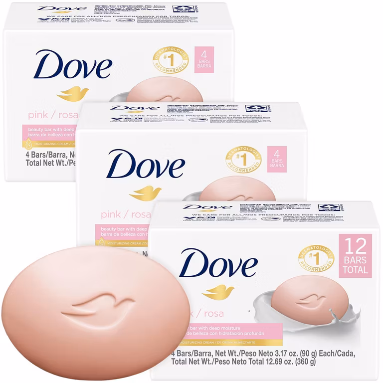 AMAZON: Dove Jabón en Barra Revigorizante Granada y Verbena, 4 pack de 90 gr c/u (Planea y Ahorra)