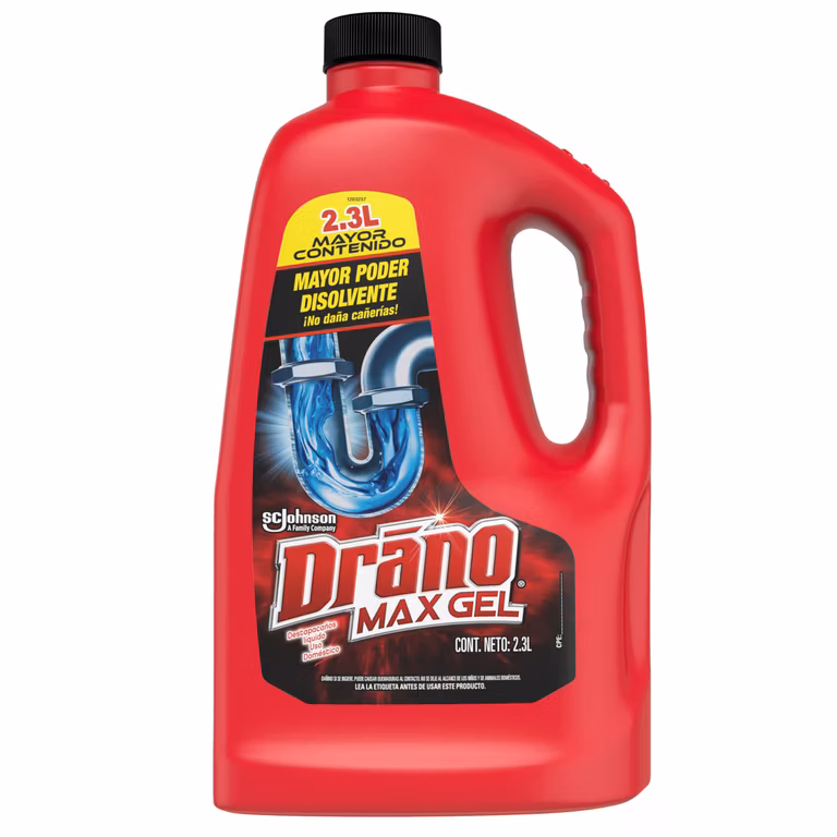 AMAZON: Drano Gel Destapacaños Líquido para Lavabo y Regadera, 2.3 L (Miembros Prime)