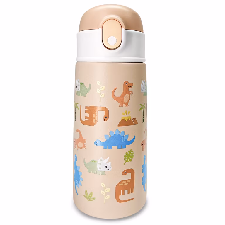 Amazon: E T EASYTAO Termo Acero Inoxidable para Niño 16 Oz Frío/Caliente, Botella para Agua 500ml con Tapa de Pajita, 1 Pieza