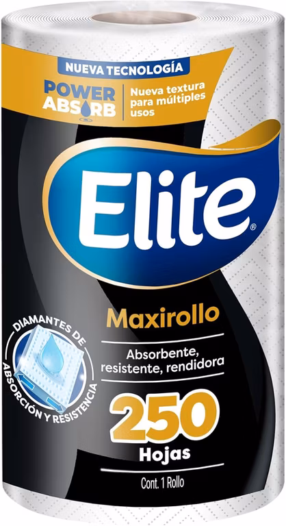 Amazon: Elite Toalla de Papel Maxirollo 250 Hojas Dobles