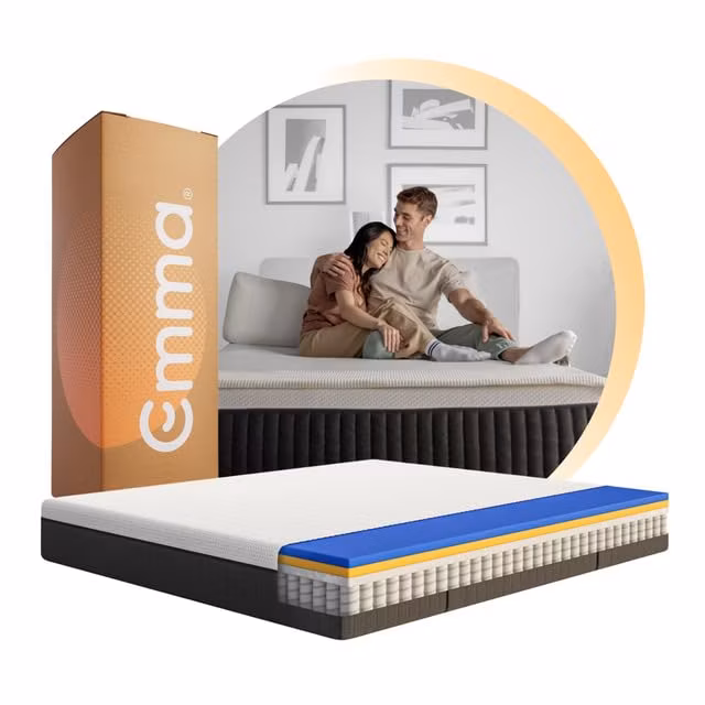 Amazon: Emma Colchón Hybrid Premium Individual 100x190cm – Memory Foam & Resortes I Espuma Transpirable y Adaptable