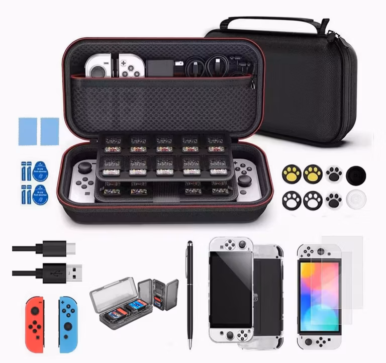 Amazon: Estuche de viaje con accesorios p/Nintendo Switch 2