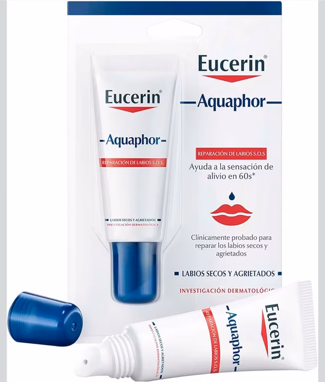Amazon: Eucerin Aquaphor Reparador De Labios S.O.S. 10 Ml | Planea y Ahorra