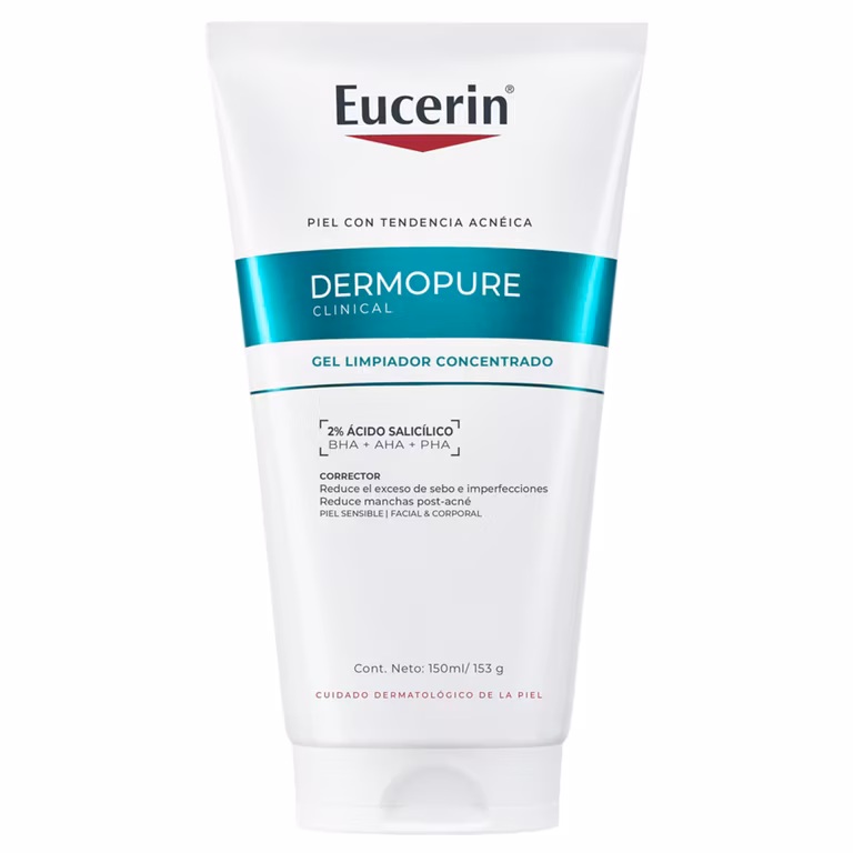 Amazon: Eucerin DermoPure Gel limpiador facial concentrado (150 ml) con ácido salicílico para imperfecciones y manchas | Planea y Ahorra