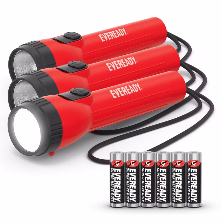 Amazon: EVEREADY - Linternas LED (paquete de 3), linternas brillantes para emergencias y equipo de campamento