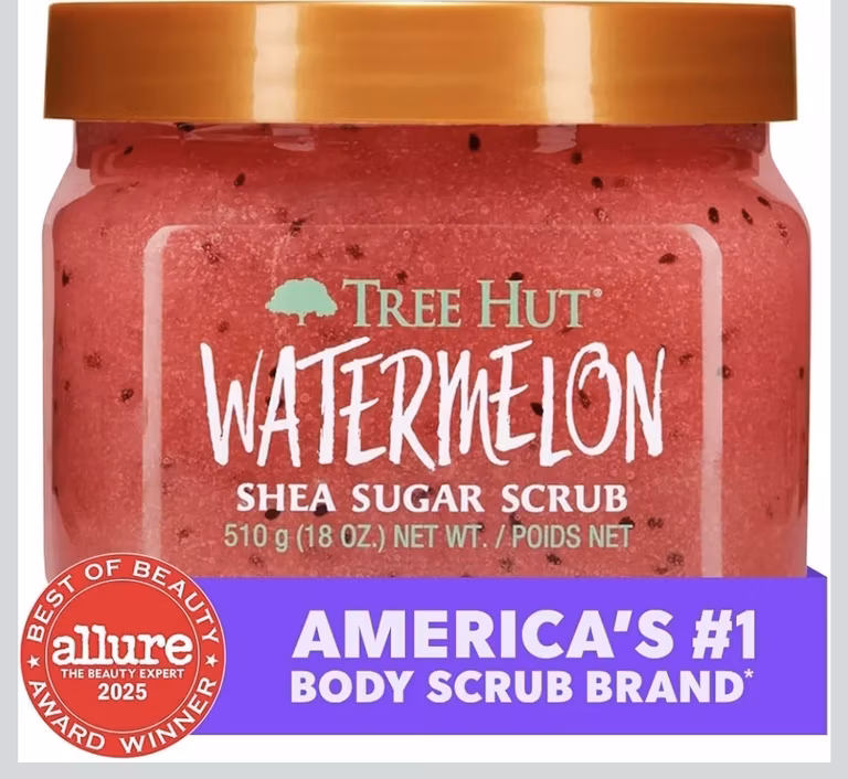 Amazon; exfoliante Tree Hut Watermelon (miembros prime)