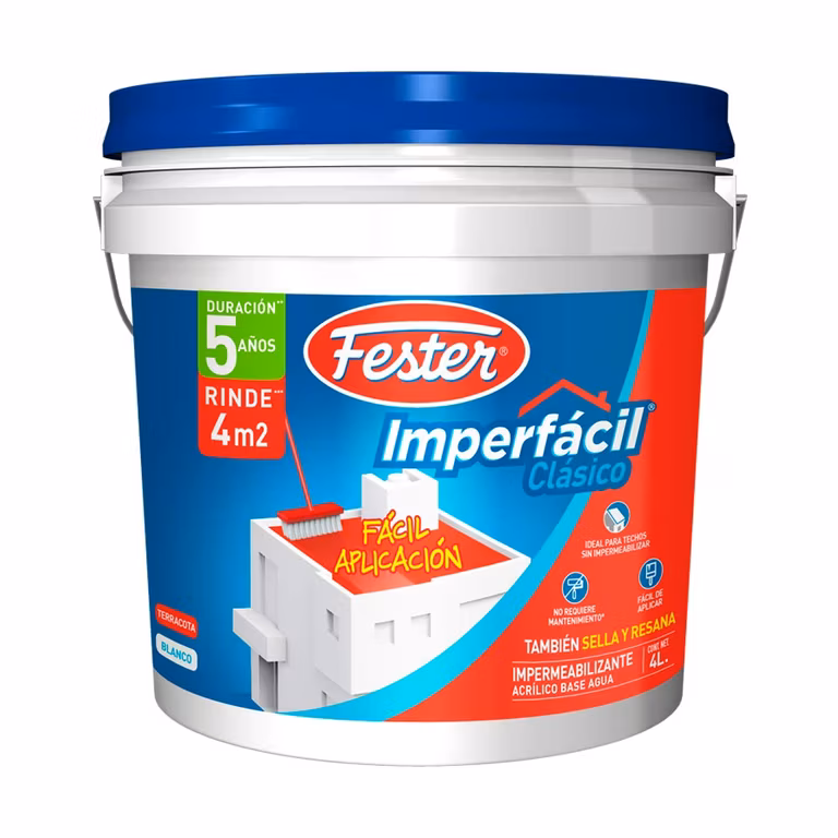 Amazon: Fester Imperfácil Clasico, Impermeabilizante Acrílico con Base Agua