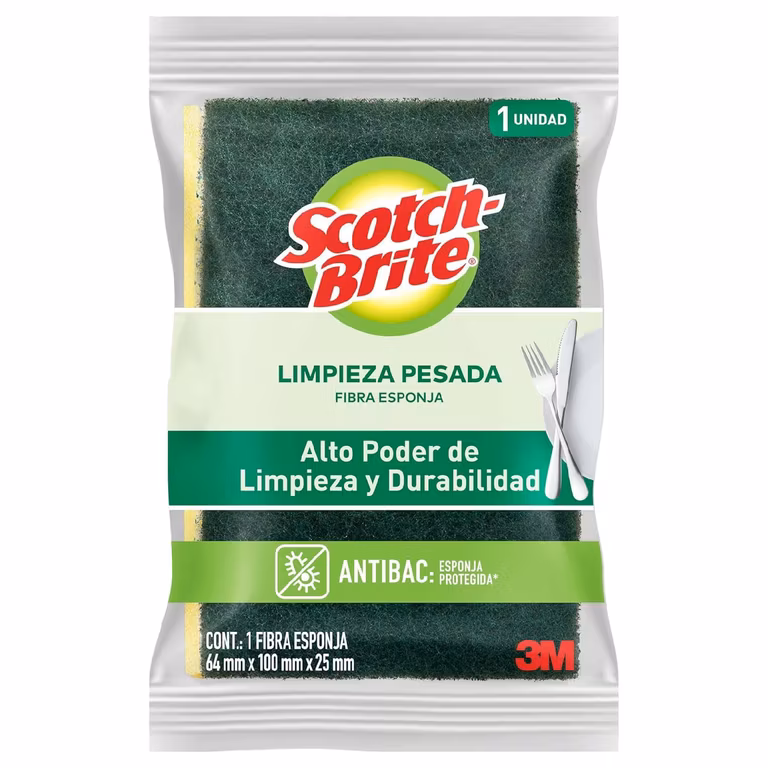 Amazon: Fibra Esponja Limpieza marca Scotch-Brite 3M (Comprando 10 piezas)