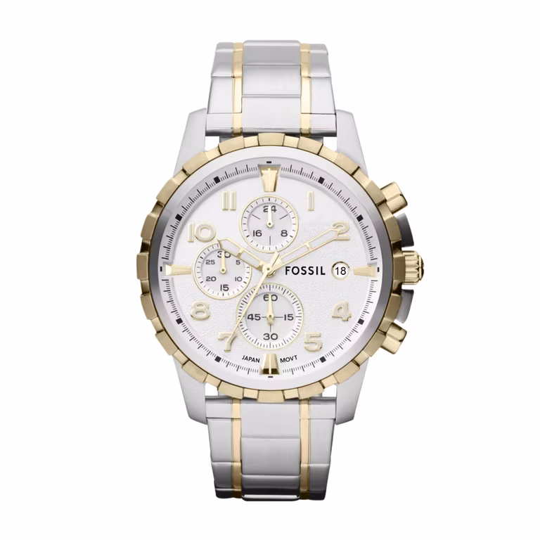Amazon: Fossil Dean - Reloj de vestir para hombre con cronógrafo y correa de acero inoxidable