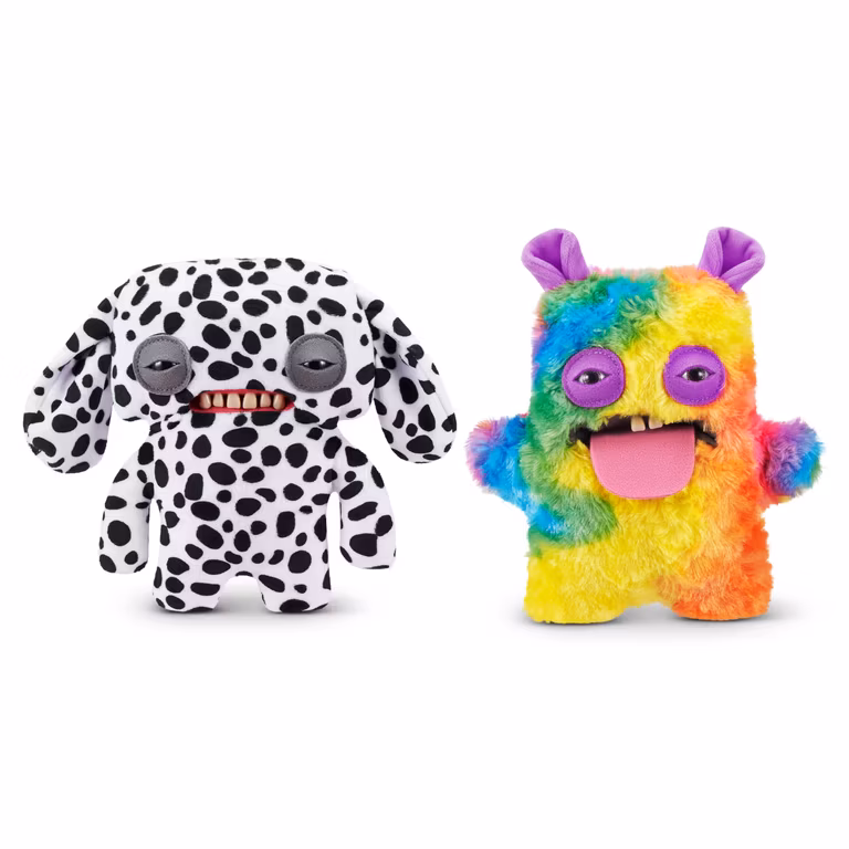 AMAZON: FUGGLER-BUTT Mascotas Feas 9"-Serie 1-Peluche Paquete de 2 (Alien Molesto - Dálmata y Oogah Boogah)
