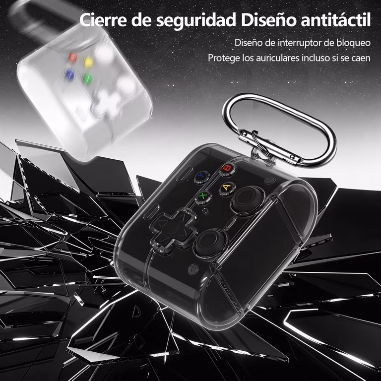 Amazon: Funda para Sony WF-1000XM6 Uso Rudo Transparente Antihuellas Resiste amarilleo Llavero Limpiador ZZB