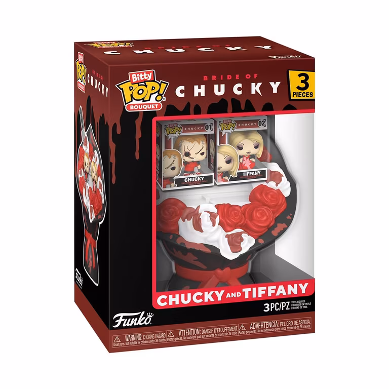 Amazon: Funko Pop! Bitty Bouquet: Valentines - Bride of Chucky - Chucky and Tiffany | Producto oficial