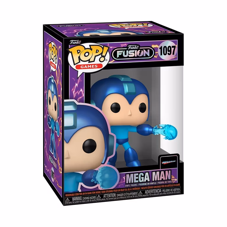 Amazon: Funko Pop! Games: Fusion - Mega Man - 1/6 Odds for Rare Chase Variant Fusion - Collectable Vinyl Figure