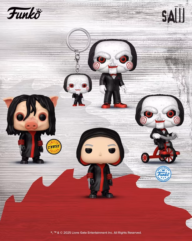 Amazon: Funko Pop! Keychain: Saw 10th Anniversary - Billy - Neuartiger Schlüsselanhänger - Zum Sammeln - Strumpffüller Geschenkidee