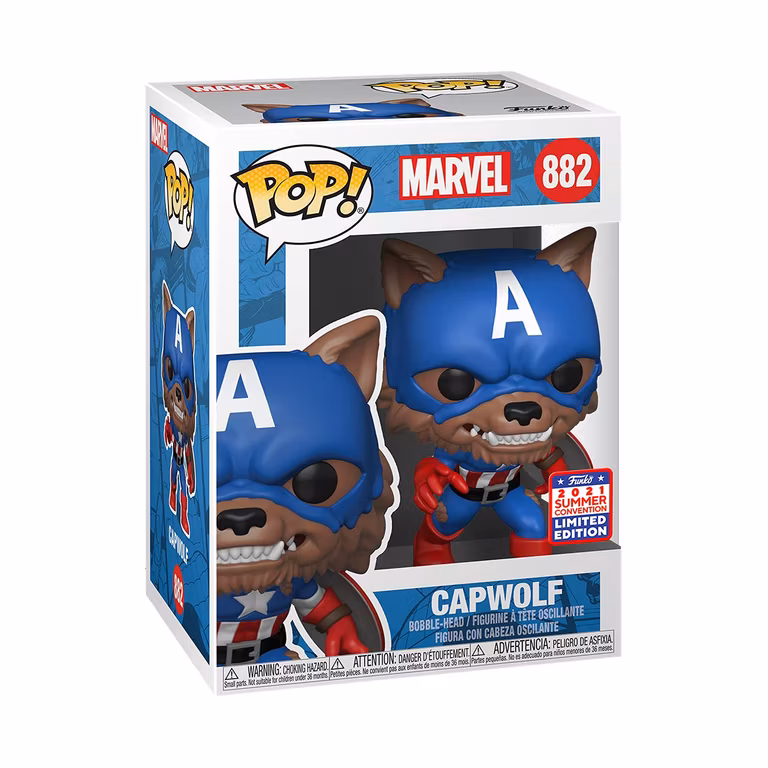 Amazon: Funko Pop! Marvel: Year of The Shield - Captain America Capwolf - Exclusiva Amazon