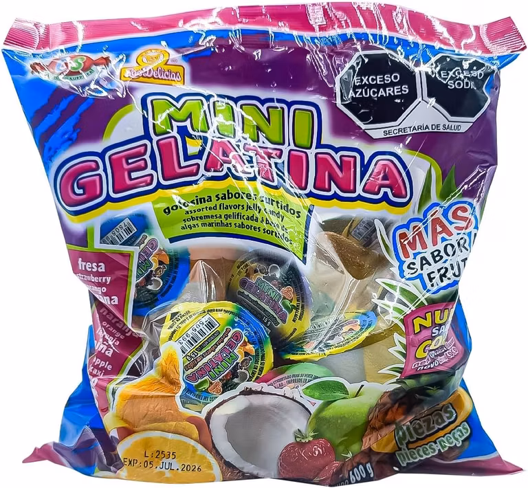 Amazon: Gelatinas para vender a $2 pesos Las Delicias (40 Pzs)