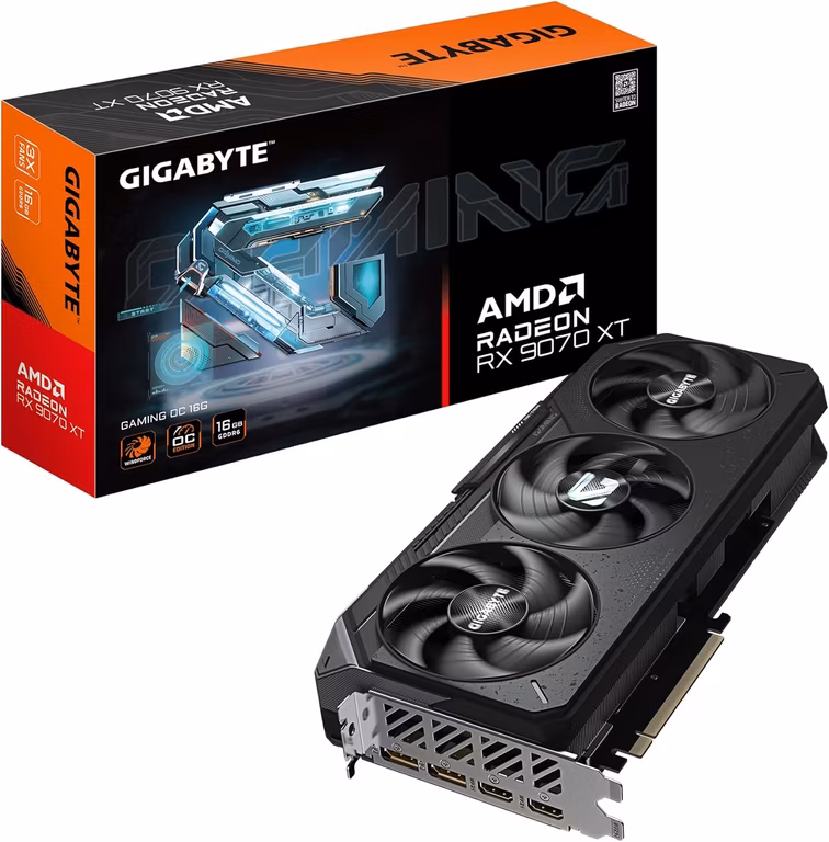Amazon: Gigabyte RX 9070 XT Gaming OC BBVA 15 MSI