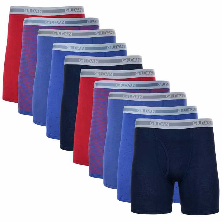Amazon: 10 pz Gildan Mens Underwear Boxer Briefs, Multipack