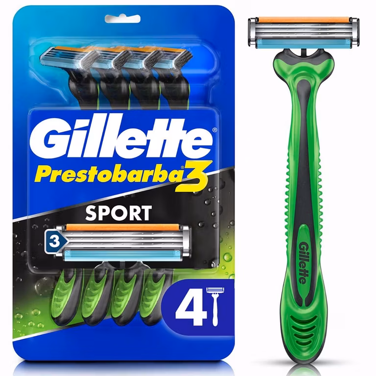 Amazon: GILLETTE Prestobarba3 Body Sense, 4 Rastrillos Desechables│$53 c/u comprando 5│$47 c/u comprando 10│con Planea y Ahorra
