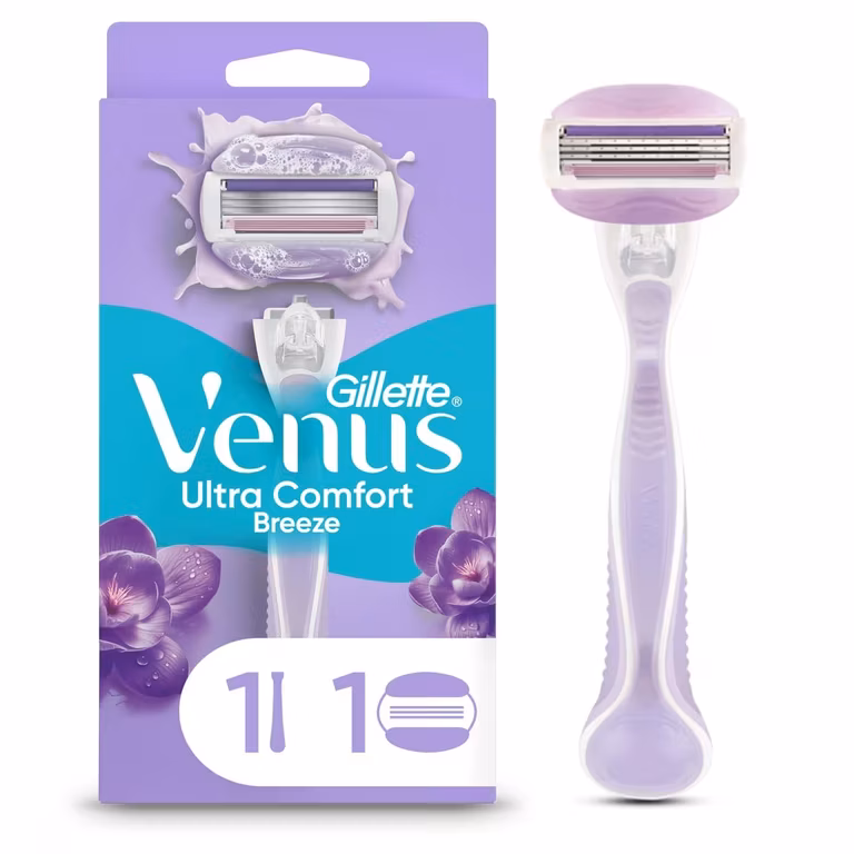 AMAZON: Gillette Venus Ultra Comfort Breeze, Rastrillo para Mujer, 1 Mango + 1 Cartucho (El descuento se refleja al finalizar la compra)