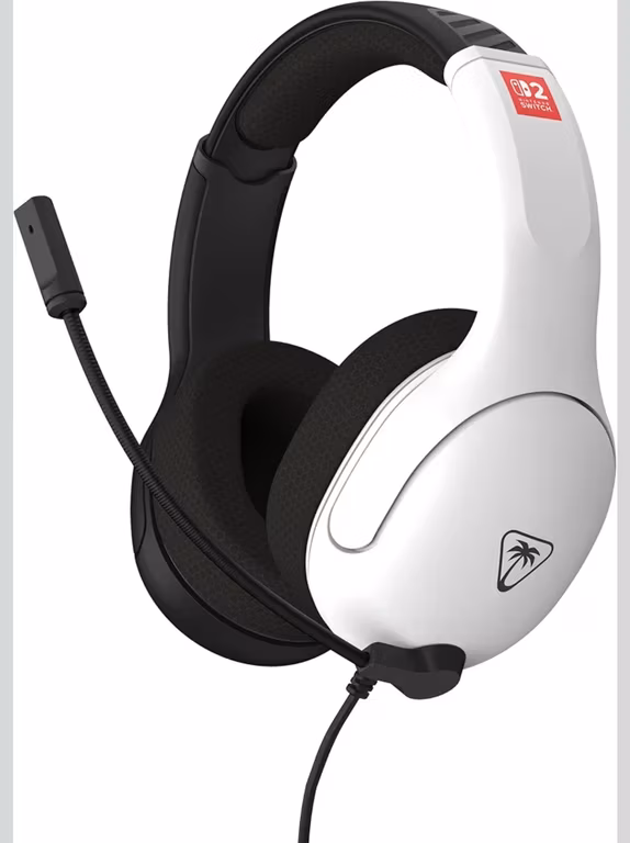 Amazon - Headset Turtle Beach Auriculares de Juego con Cable Airlite Fit – White Black, para Nintendo Switch 2