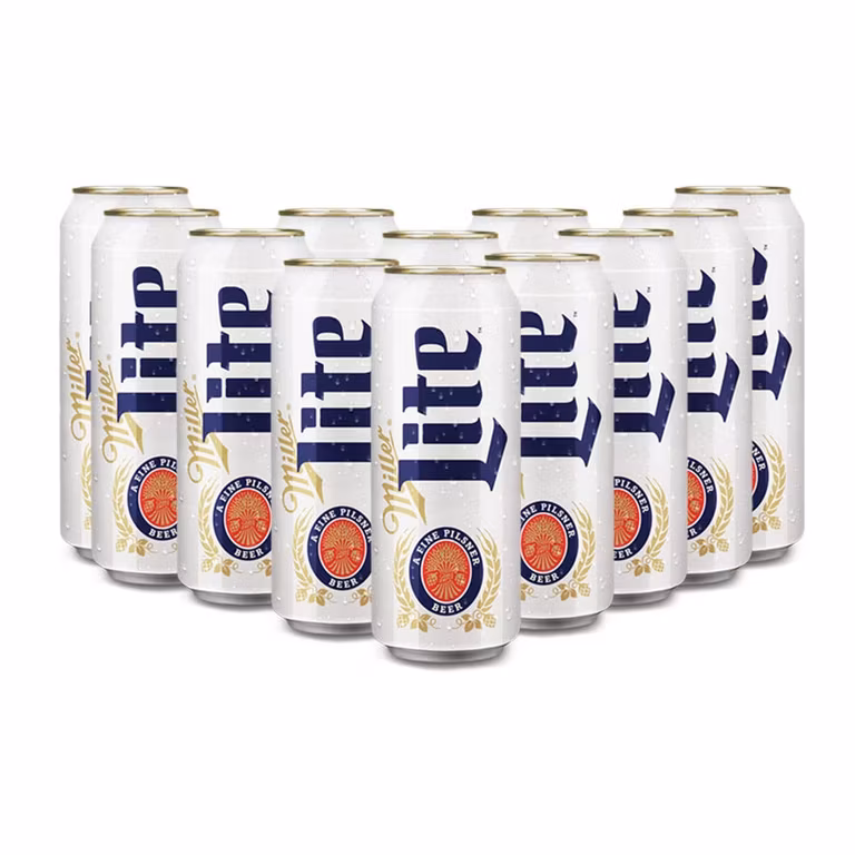 AMAZON: Heineken Miller Lite Cerveza Pilsner 12 Latas 710ml