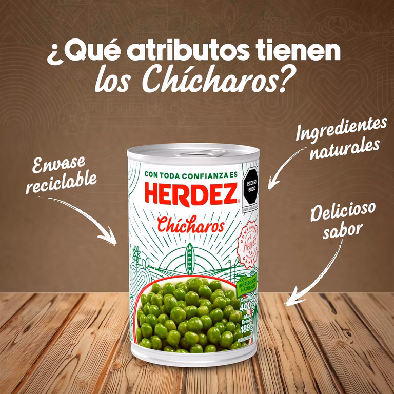 AMAZON: Herdez Chicharos 400 g (Planea y Ahorra)