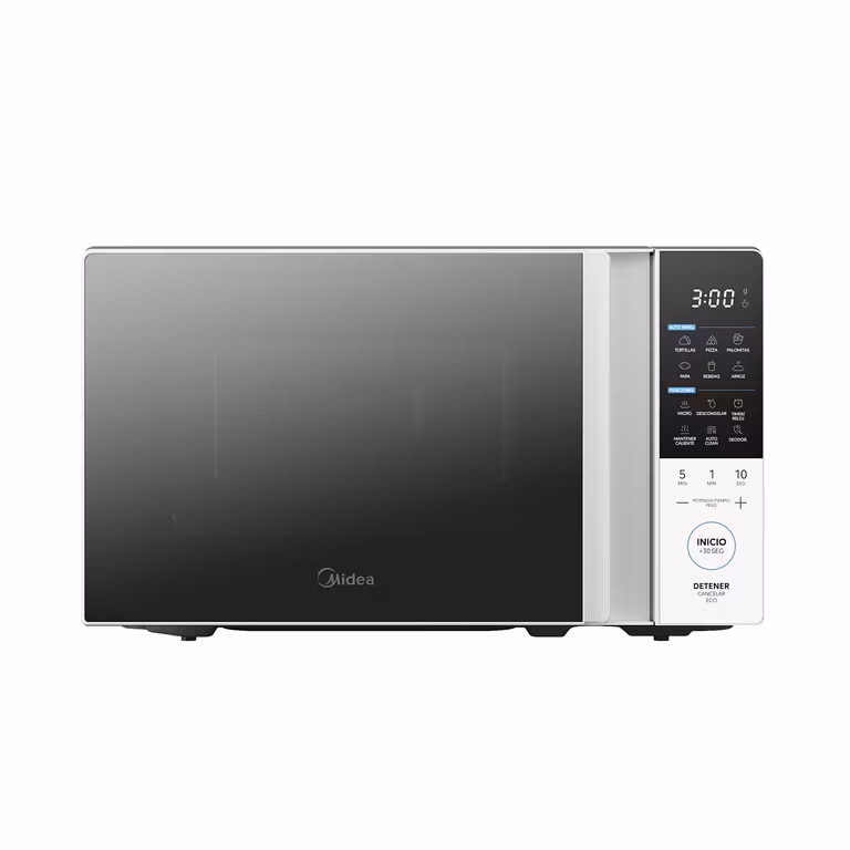 Amazon: Horno de microondas MMDT07S2WB Midea 0.7 pies cúbicos (20L) Tastexpress, blanco con negro
