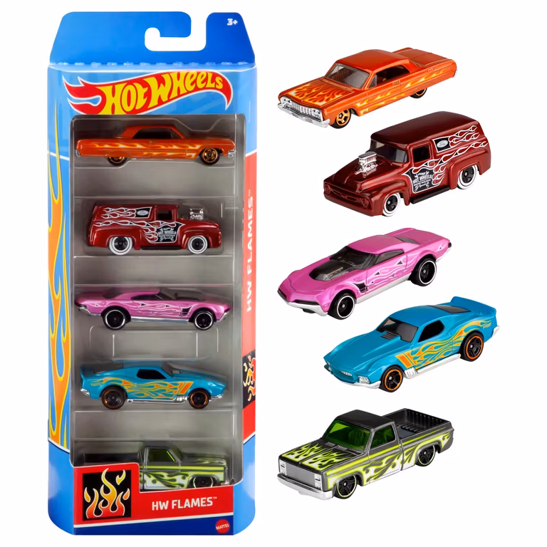 Amazon: Hot Wheels Paquete Sorpresa de 5 Autos Diecast Carros de Juguete Coleccionables