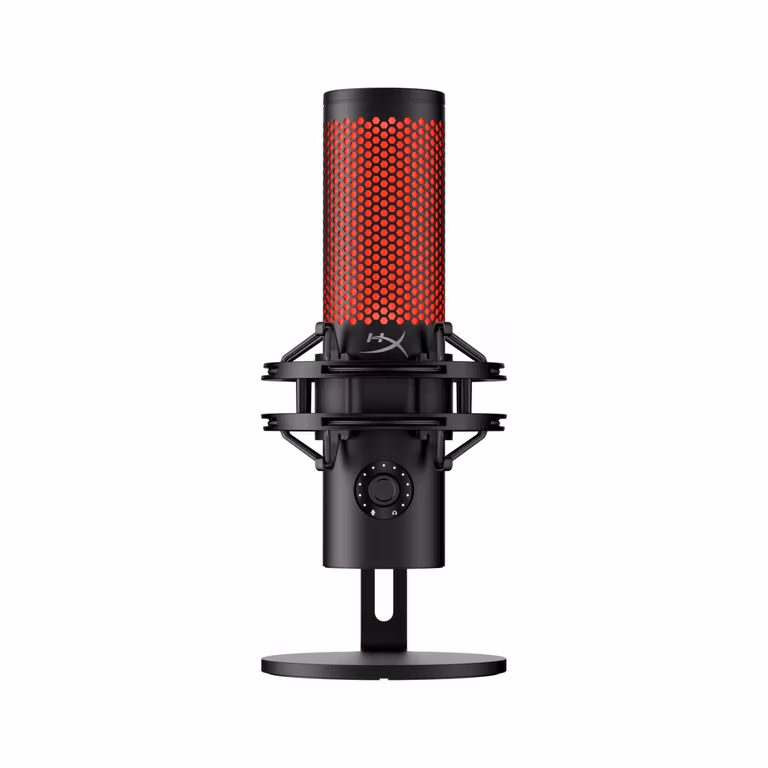 Amazon: HyperX QuadCast 2 - Micrófono USB para Juegos, transmisión y podcasting, Controles Integrados, iluminación LED
