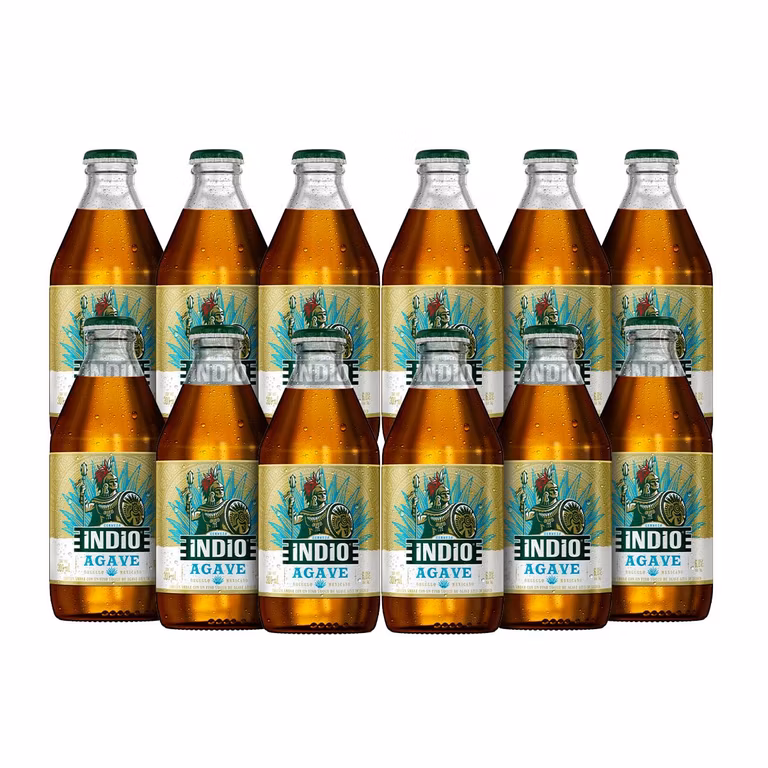 Amazon: Indio Cerveza Agave Caguamita 24 Botellas De 300Ml