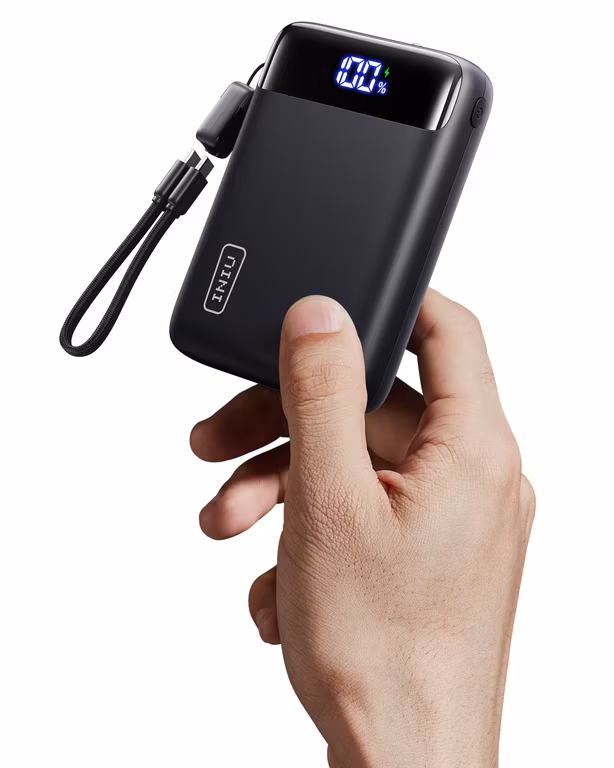 Amazon: INIU Más Pequeño 20000mAh Power Bank, 22.5W Carga Rapida Bateria Portátil con Cable USB C