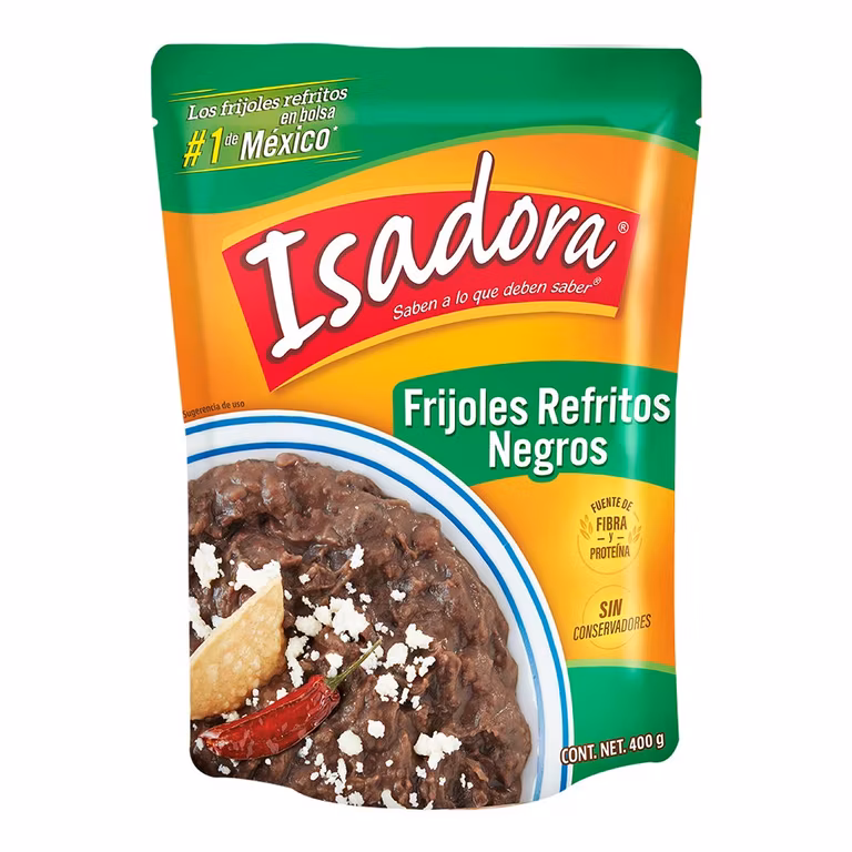 Amazon: Isadora Frijoles Refritos Negros - 400 g. - 3 por el precio de 2 | Planea y Ahorra