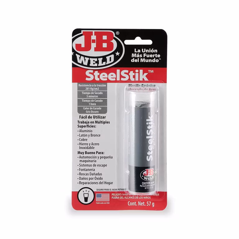 Amazon: J-B Weld Masilla Epóxica de Reparación de Acero 8267SPA de 57 g