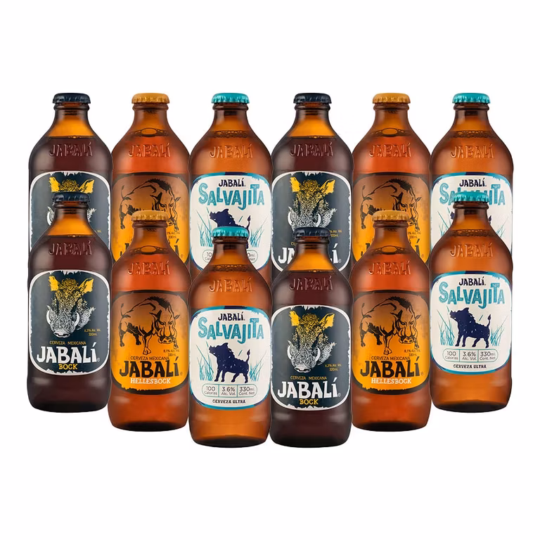 Amazon: Jabalí Cerveza Variety Pack 12 Botellas de 330ml